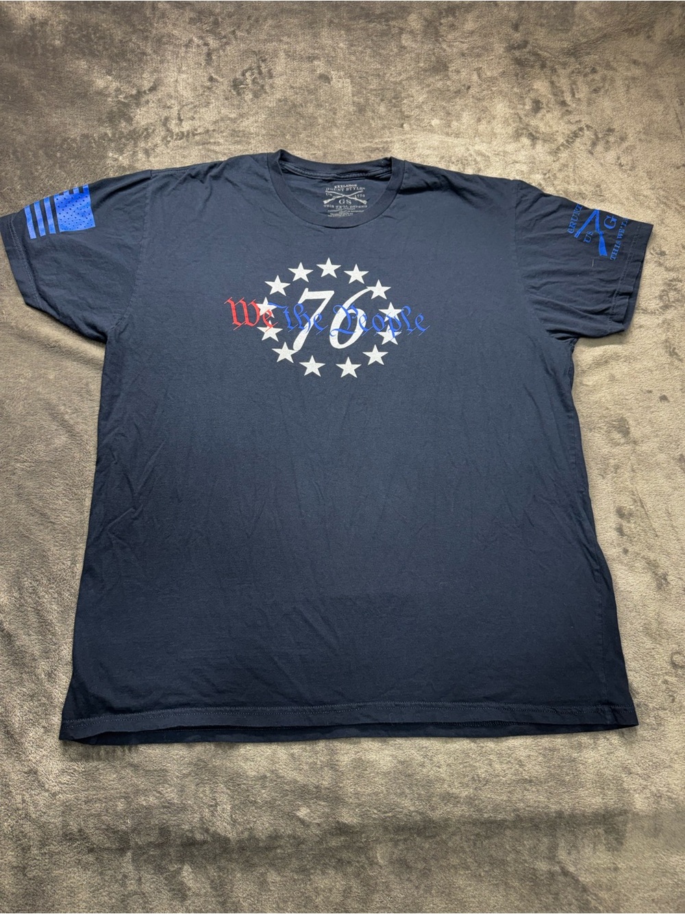 Grunt Style Navy '76 Stars' Short Sleeve Graphic Tee